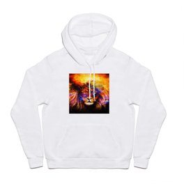 Colorful Lion. Fantasy cosmic space Hoody