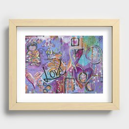 Groovy Kind Of Love Recessed Framed Print