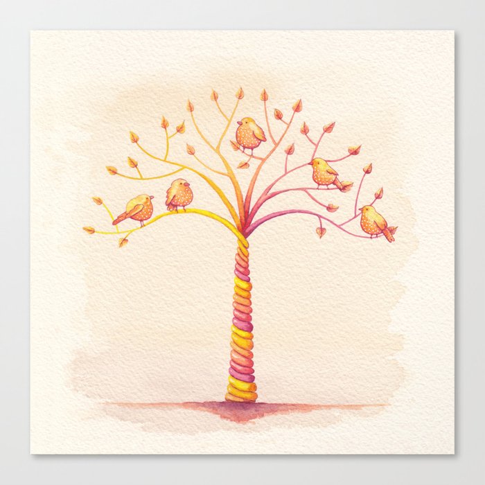 April Tree Canvas Print