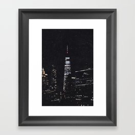 Lights of NYC | New York City Minimalism Framed Art Print