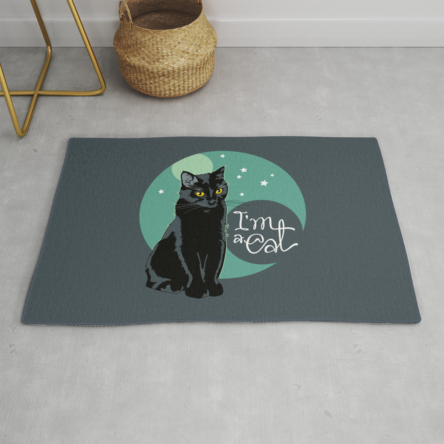 Good Night Cat Rug By Lafifa Society6