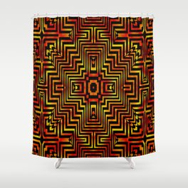 Lines of Sunshine Shower Curtain