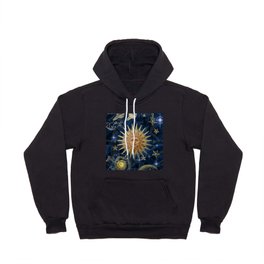 Cosmic Sun Space Pattern Hoody