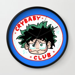Crybaby Deku Wall Clock | Deku, Mha, Allmight, Button, Izukumidoriya, Crybaby, Softboy, Manga, Myhero, Anime 