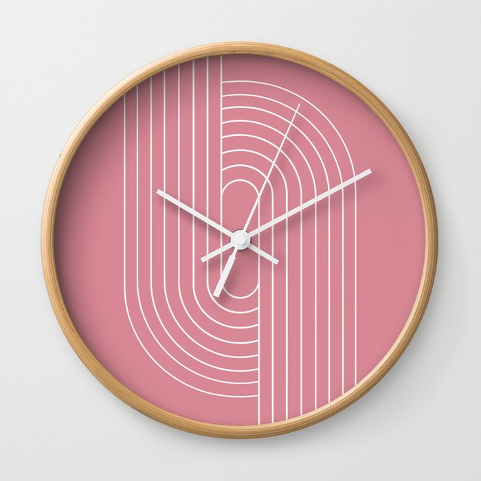 Oval Lines Abstract VI Wall Clock
