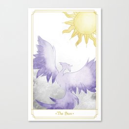 The Sun Tarot Card Canvas Print