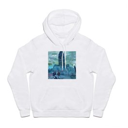 Loose watercolour street scene - Fremantle, Perth 2 Hoody
