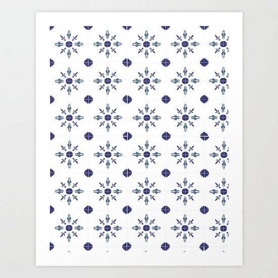 Blue Art Print