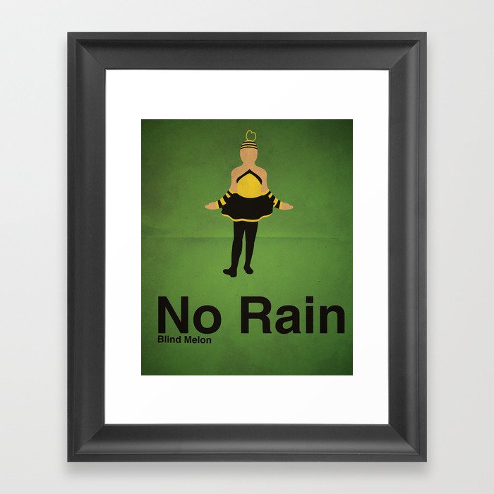 No Rain Framed Art Print