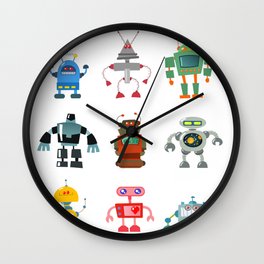 robot set Wall Clock