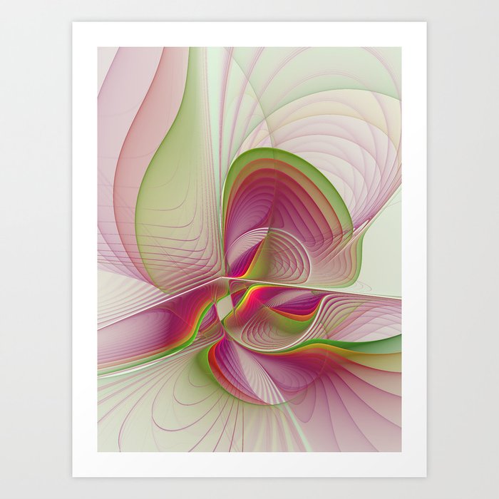 Another Colorful Beauty Abstract Fractal Art Art Print