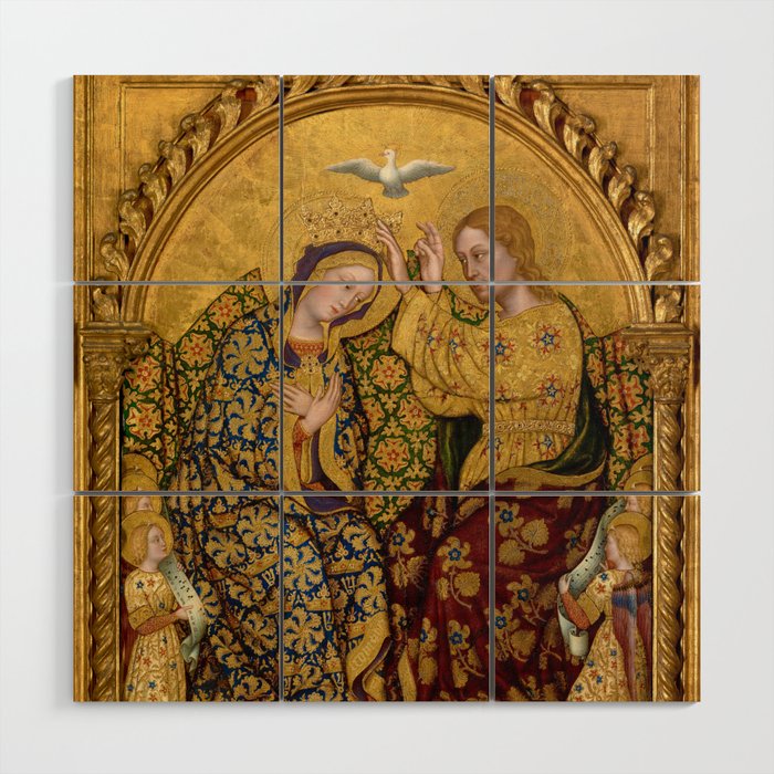 Coronation of the Virgin, 1420 by Gentile da Fabriano Wood Wall Art