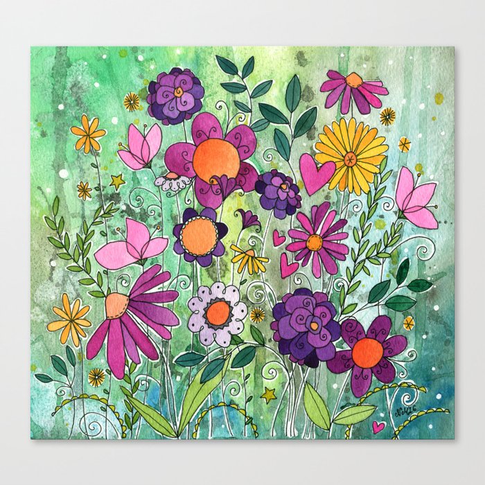 Purple Plum Parfait Canvas Print