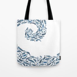 Whale Wave.  Tote Bag