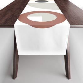 Classic geometric arch circle composition 11 Table Runner