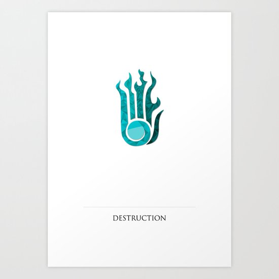 destruction Art Print