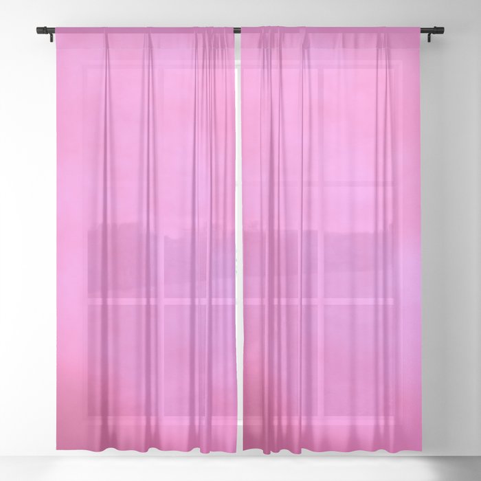Purple Cloud Sheer Curtain