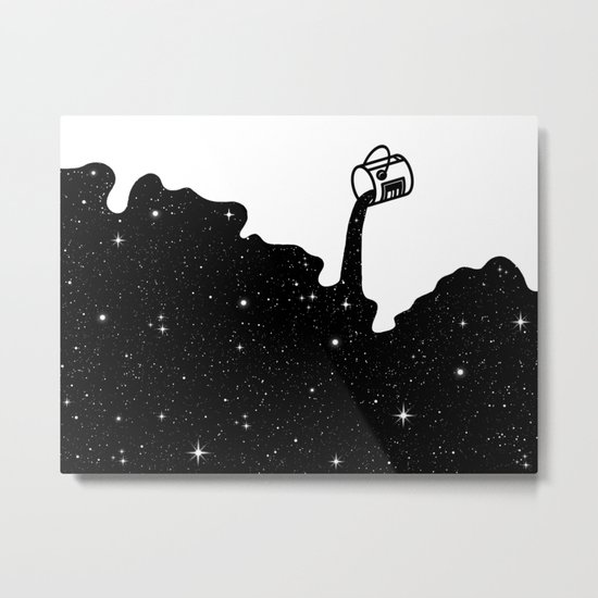 Space Paint Metal Print