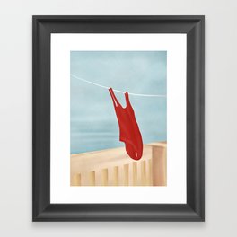 Bathing Suit Framed Art Print