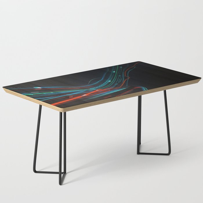 Abstract composition of Wires. Roller-coaster Coffee Table