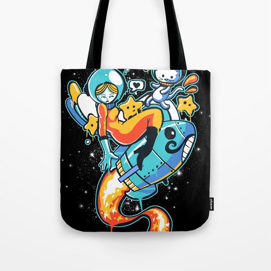 A is for Astronaut Tote Bag