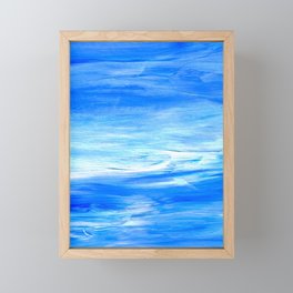 Textured Pastel Abstract Strokes Framed Mini Art Print