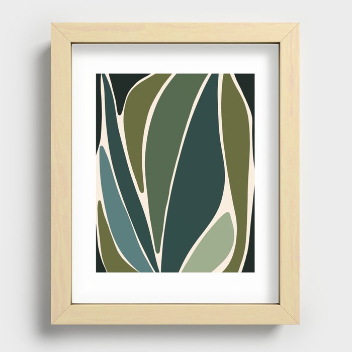 Evolve - Modern Abstract Print Recessed Framed Print