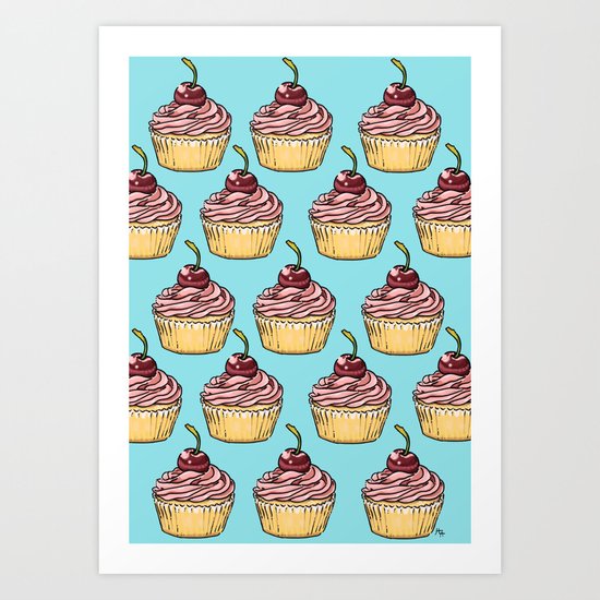 Cupcakes Party Art Print