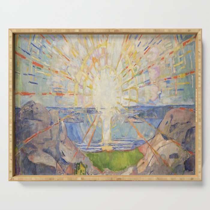Edvard Munch - The Sun (Solen) (1911)  Serving Tray