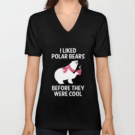 I Liked Polar Bears V Neck T Shirt | Animal, Funny, Love, Illustration 