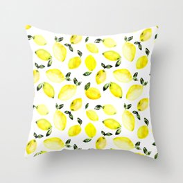 Lemons Throw Pillow