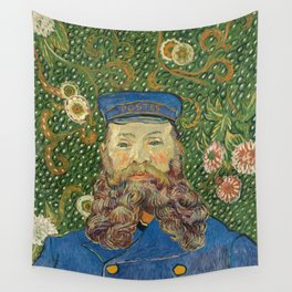 Portrait of the Postman Joseph Roulin by Vincent van Gogh Wall Tapestry