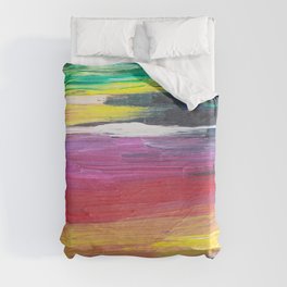 Abstract Minimalist Colorful Painting Duvet Cover