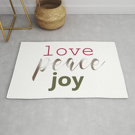 Love Peace Joy Rug