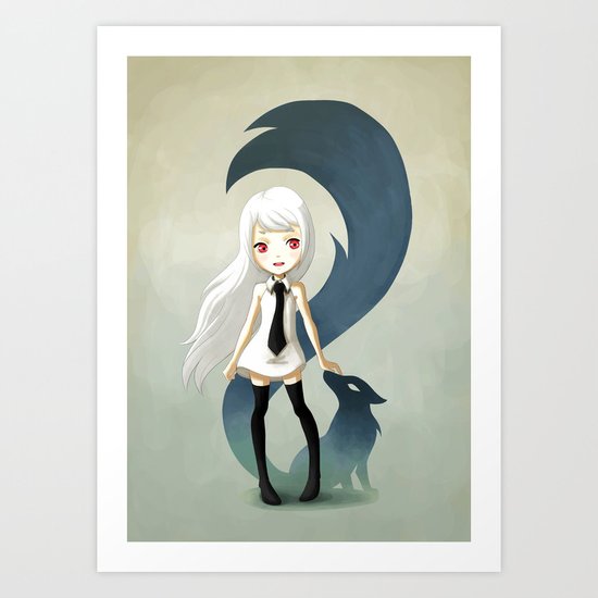 Fox Daemon Art Print