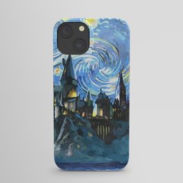 Starry Night in H magic castle iPhone Case