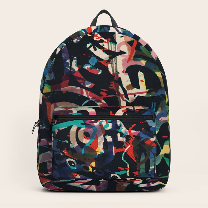 Graffiti Abstract Art Spray Paint Backpack by Emmanuel Signorino Society6