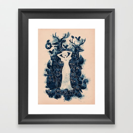 Dark Forest Framed Art Print