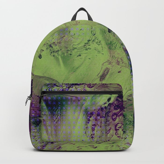 Turbulence No1 green and purple Backpack