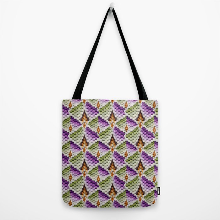 Antique Needlepoint 3 Tote Bag by Print and Pattern Studio