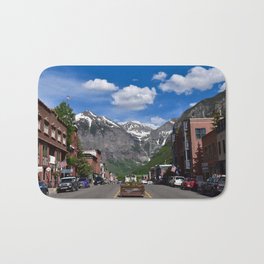 Telluride, Colorado Bath Mat | Beautiful, Downtown, Telluride, Switzerland, Digital, Peaceful, Color, Photo, Film, Colorado 