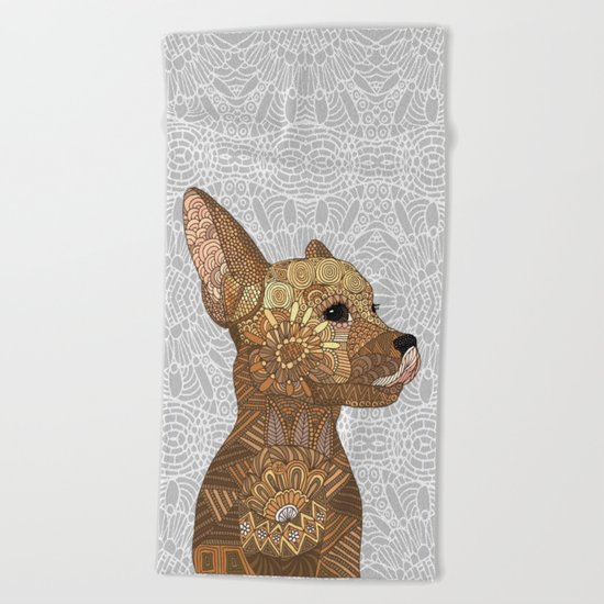 Miniature Pincher Beach Towel