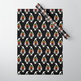 Retro Style Penguin Vintage Colors Animal Lover Wrapping Paper