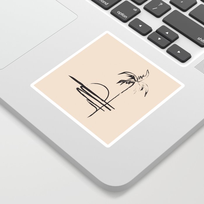 Abstract Landscape Sticker