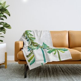 Pine Trees – Green Palette Throw Blanket