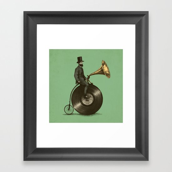 Music Man (Green Option) Framed Art Print