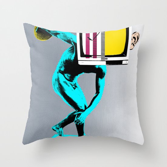 Diskus TV Throw Pillow