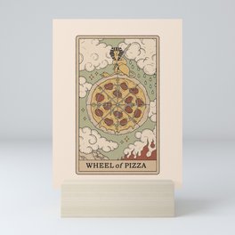 Wheel of Pizza Mini Art Print