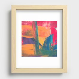 Abstract Painting Recessed Framed Print