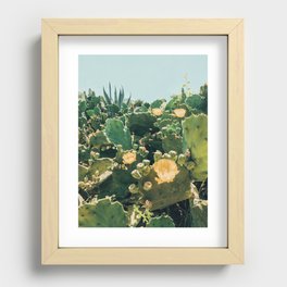 A Field of Prickly Pear Cactus Recessed Framed Print
